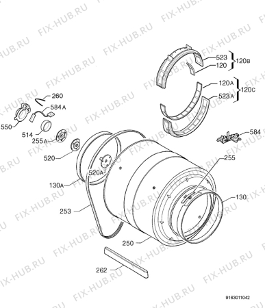 Взрыв-схема комплектующей Privileg 477688_21203 - Схема узла Functional parts 267